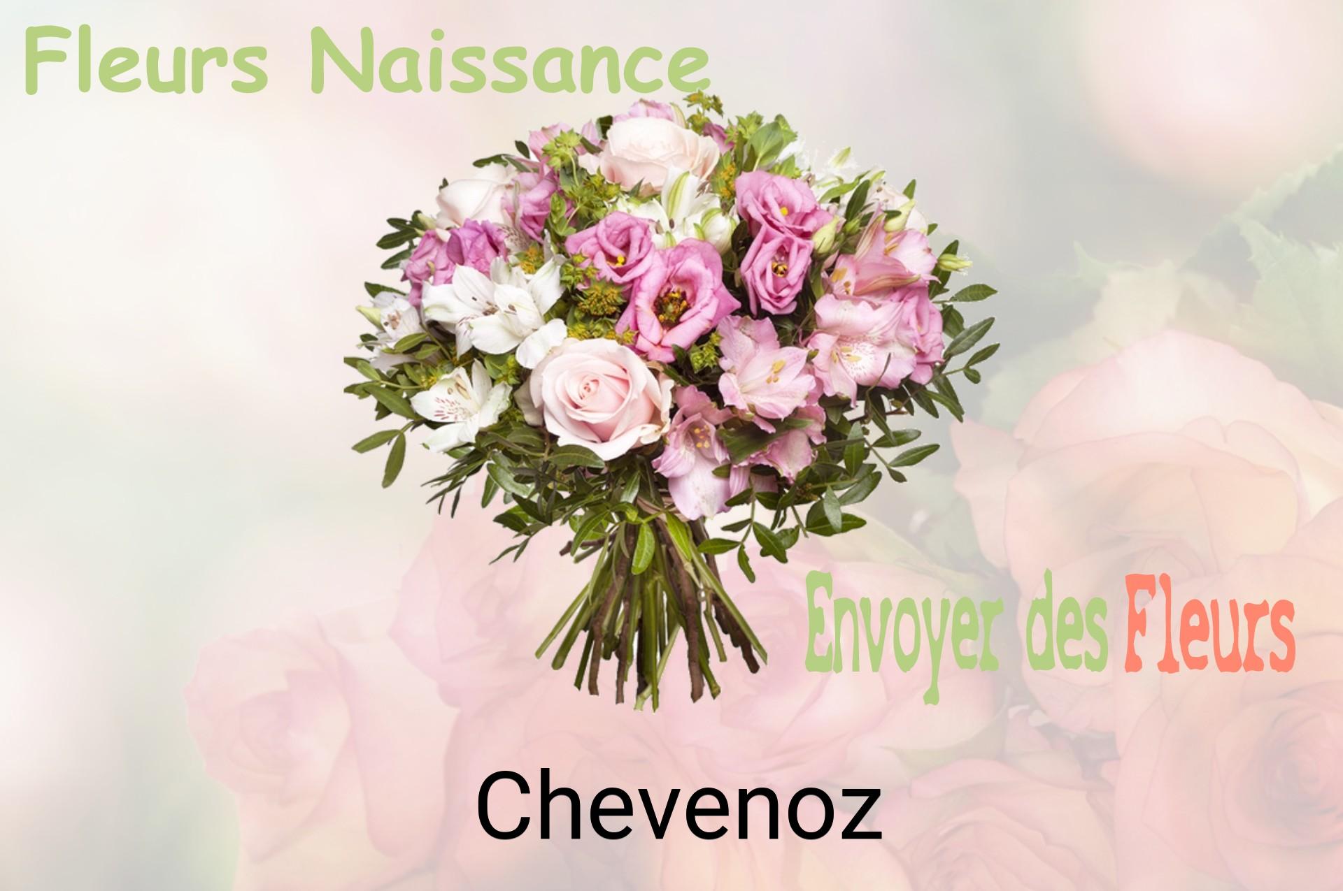 Bouquet de fleurs de naissance livré à Chevenoz